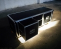 Komoda Tournée Flightcase Style 150 x 50 x 50 cm Black-Film-Mat