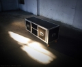 Komoda Tournée Flightcase Style 150 x 50 x 50 cm Black-Film-Mat
